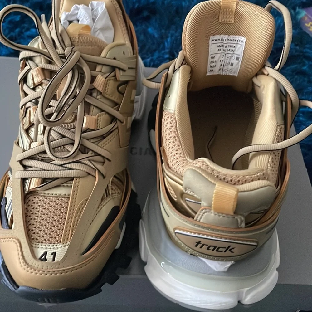 Balenciaga | Shoes | Balenciaga Track Sneakers Gold | Poshmark